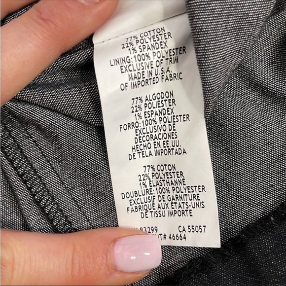 HELENE BLAKE Charcoal Embellished Dress Sz 8 - Picture 6 of 7